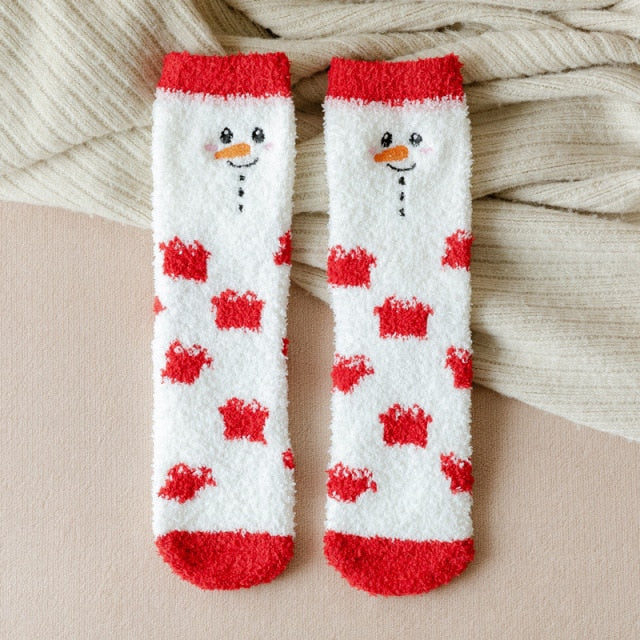 Chaussettes de Noël - Bonhomme de neige