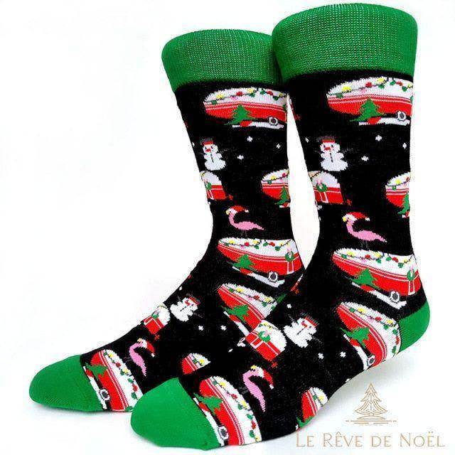 Chaussettes moche de noël