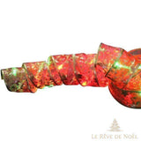 Ruban illuminé guirlande de Noël - Rouge
