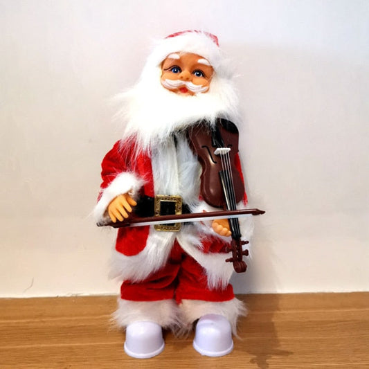 Automate Père Noël jouant du violon